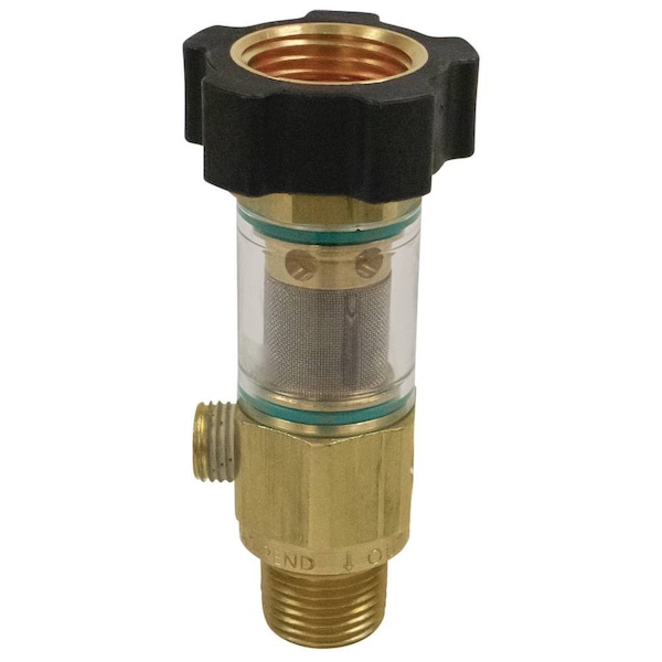 Garden Hose Filter To Pp Washer 1/2" Male Inlet 3/4" Gh Outlet 758-523